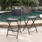 GDFStudio Marinelli Outdoor Multibrown Wicker 28-Inch Barstools (Set of 2)